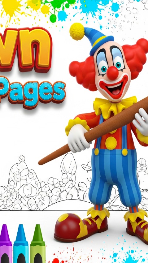 Clown Coloring Pages