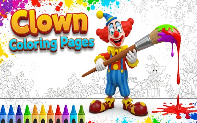 Clown Coloring Pages