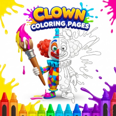 Clown Coloring Pages By Gamepix