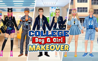 College Girl & Boy Makeover game cover