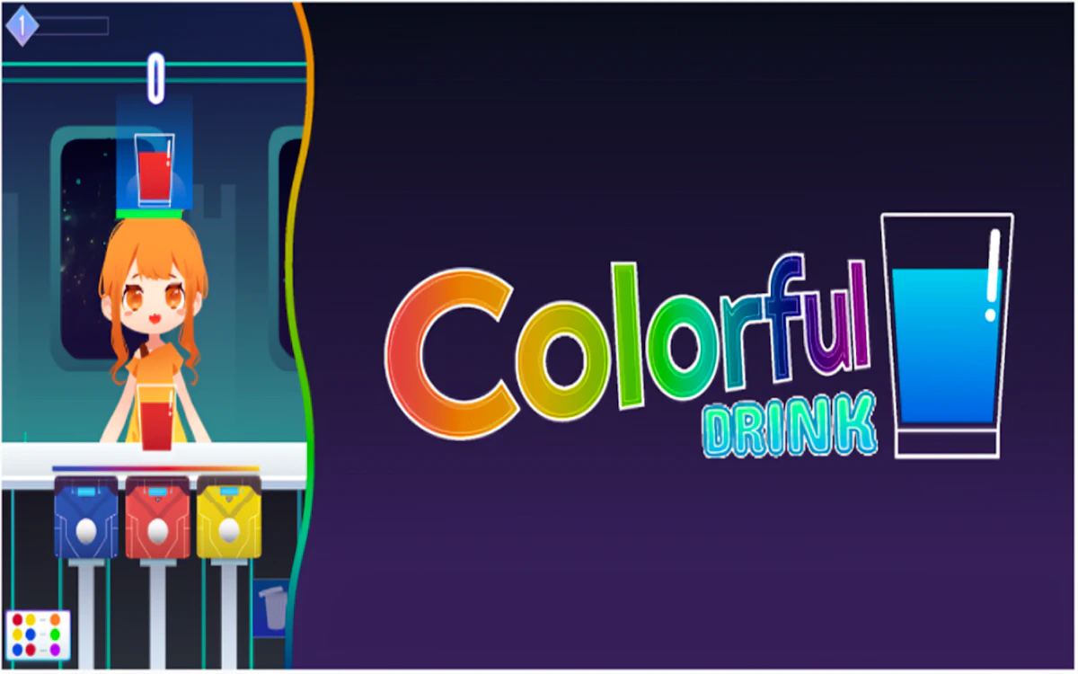 Play Colorful Drink — free online Brain game
