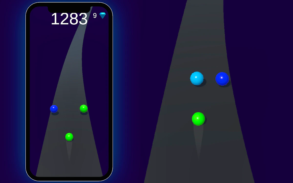 Play Color Ball Road — free online Hyper Casual game