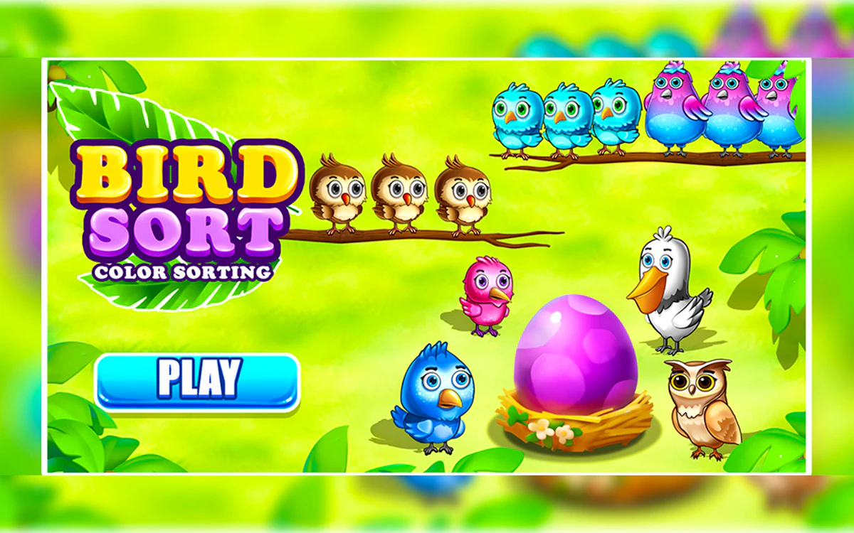 Play Bird Sort Color Sorting — free online Puzzle game