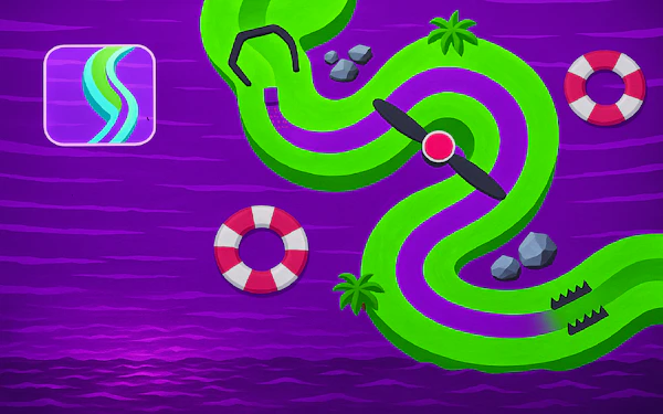 Color Path Line 3D Draw and Roll Puzzle Runner