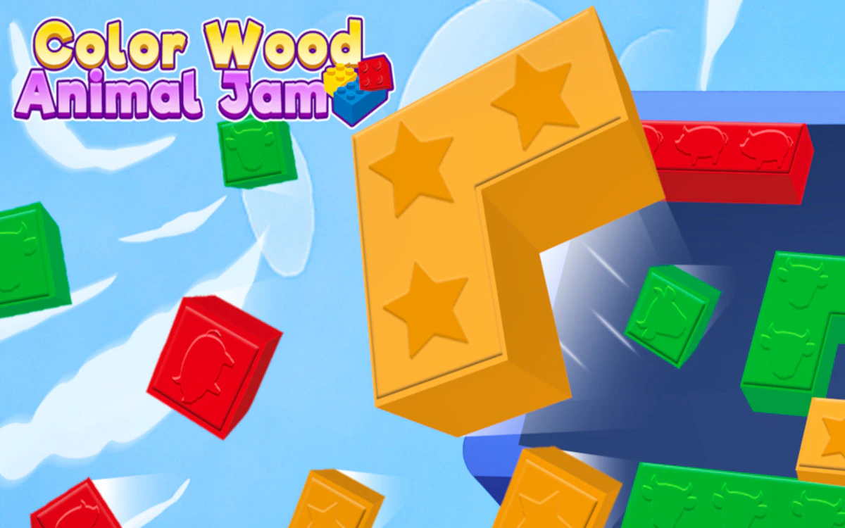 Play Color Wood Animal Jam — free online Puzzle game