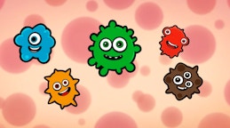 Colored Microbes Rows