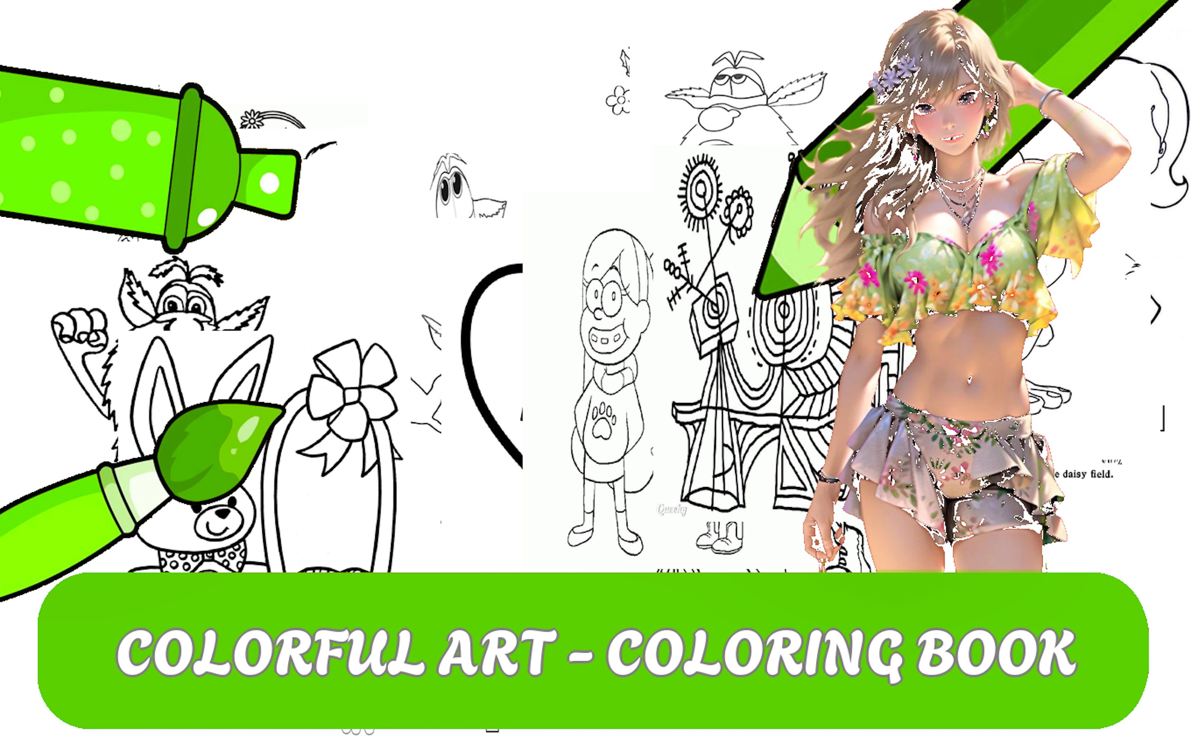 Colorful Art - Coloring Book