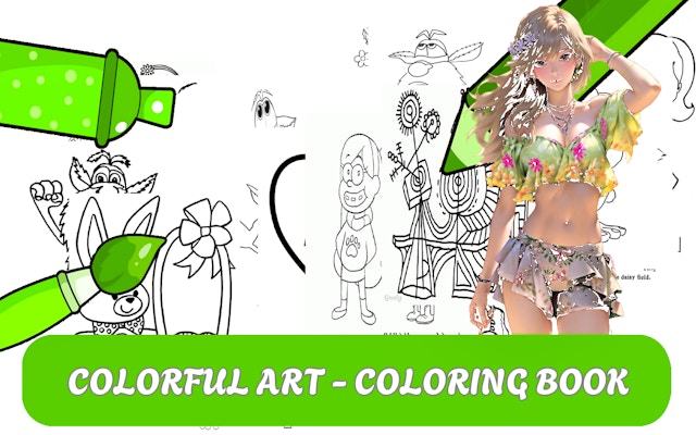 Colorful Art Coloring Book