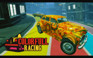 Colorful Racing game cover