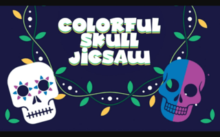 Colorful Skull Jigsaw game cover