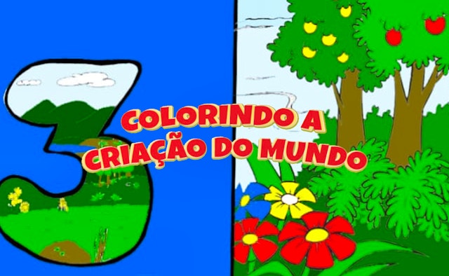 Colorindo A Criacao Do Mundo