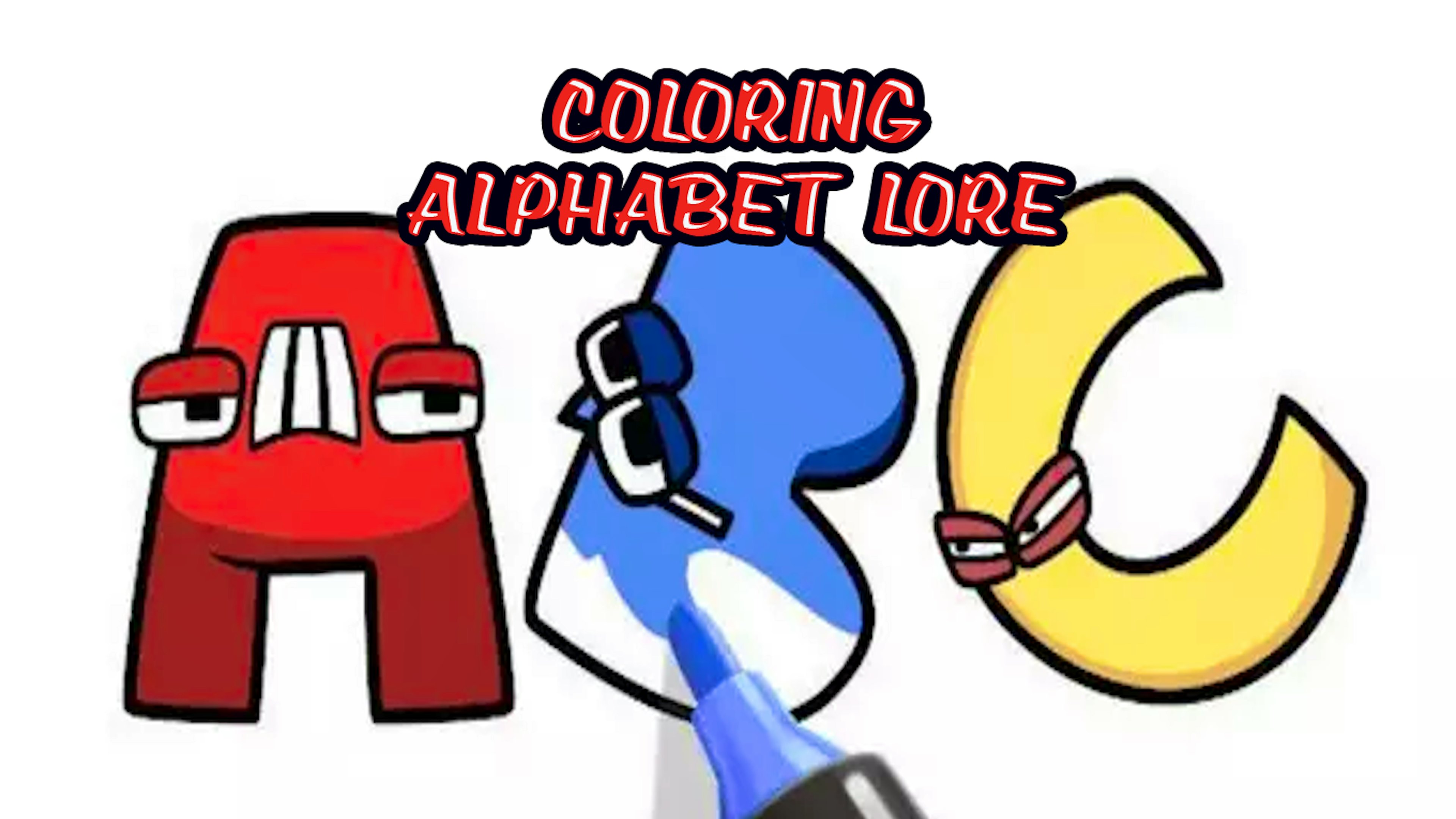 Coloring Alphabet Lore