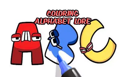 Coloring Alphabet Lore cover art