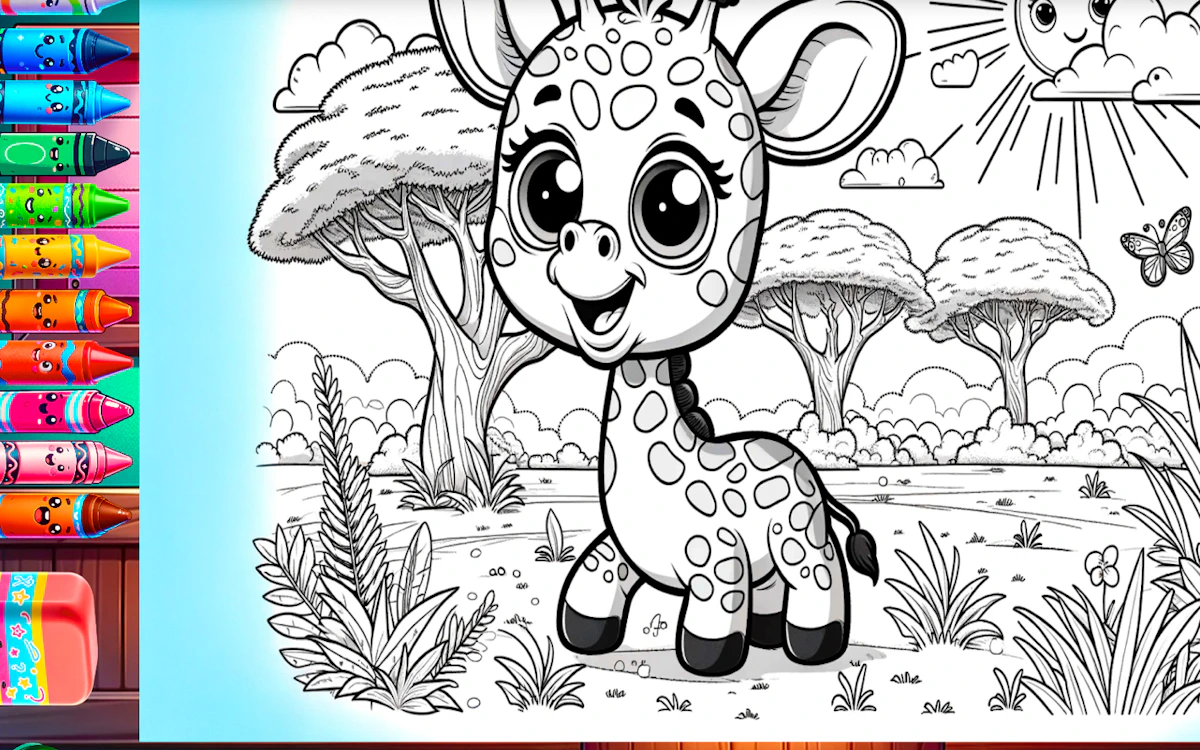 Play Coloring book cute animals — free online Coloring game