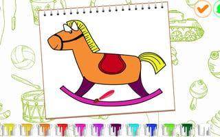 Coloring Book Toy Shop game cover