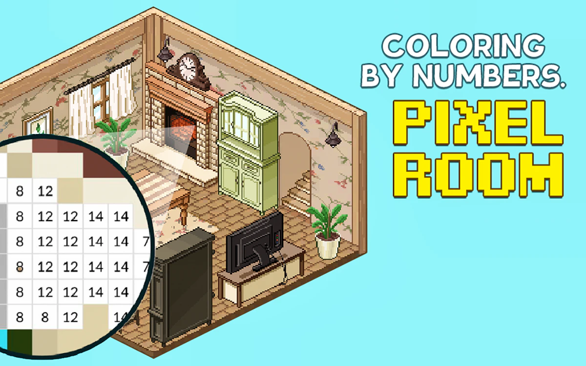 Play Coloring by Numbers. Pixel Room — free online Coloring game