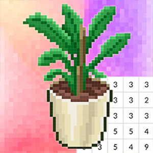 Coloring by Numbers. Pixel Room Thumbnail