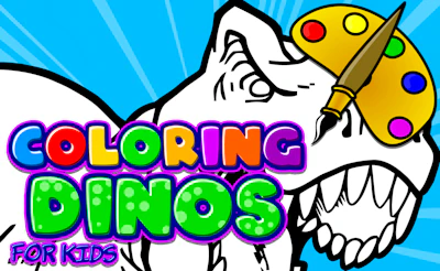 Coloring Dinosaurs for Kids cover art