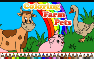 Coloring Farm Pets game cover