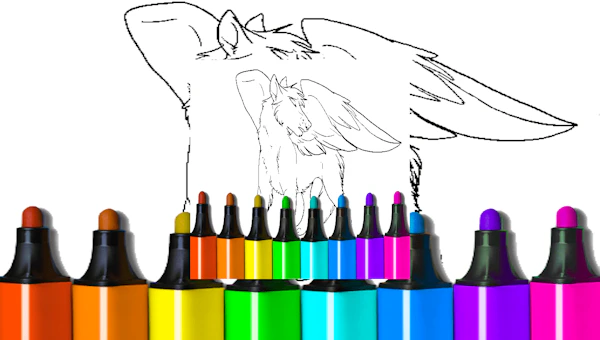 Coloring Pages Of Anime Wolves 🕹️ Play Now on GamePix