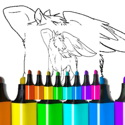 Juega gratis a Coloring Pages Of Anime Wolves