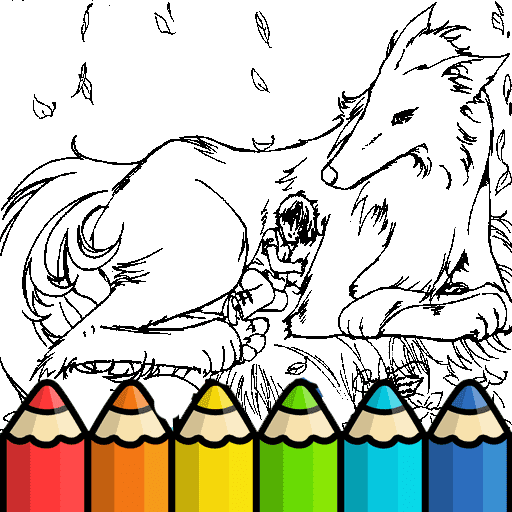 Free & Printable Wolf Icon Coloring Picture, Assignment Sheets Pictures for  Child | Parentune.com