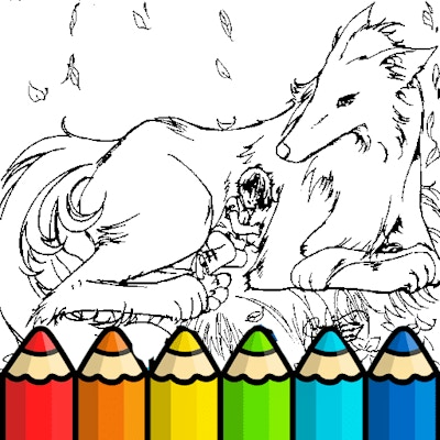 Coloring Pages Of Anime Wolves By Gamepix