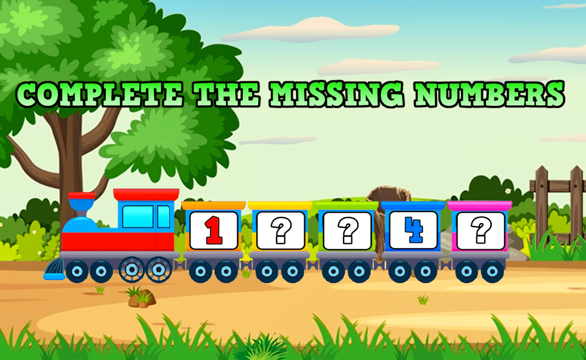 Play Complete The Missing Numbers — free online Kids game
