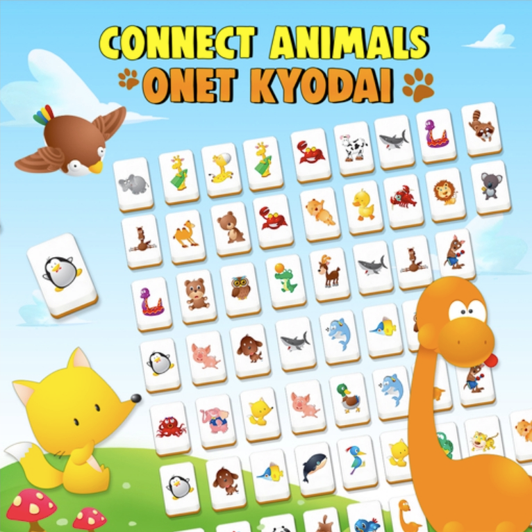 Connect Animals: Onet Kyodai 🕹️ Play Now on GamePix