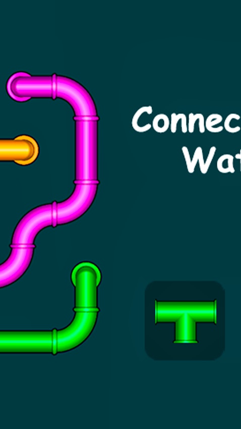 Connect the Pipes Water Puzzle