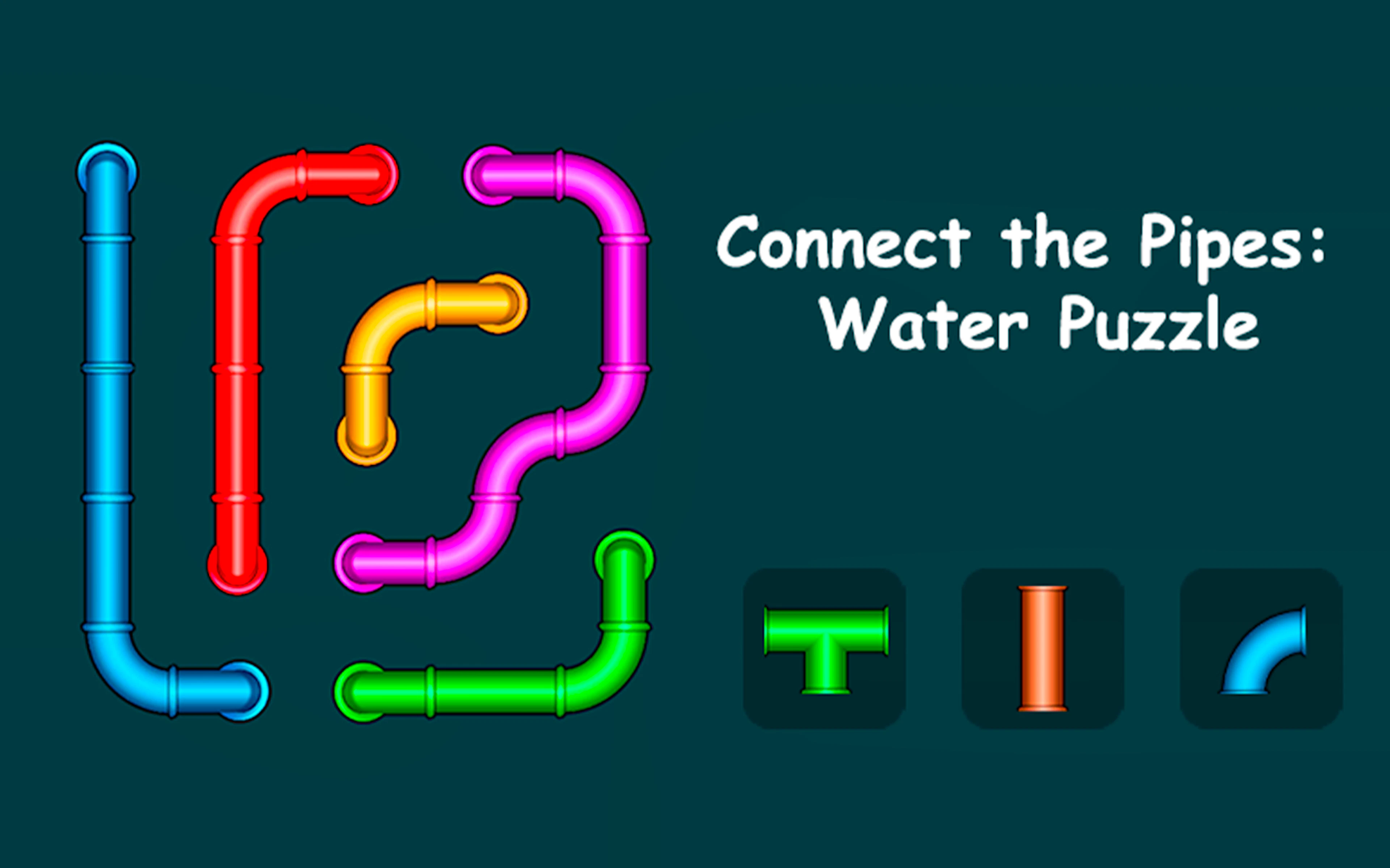 Connect the Pipes Water Puzzle