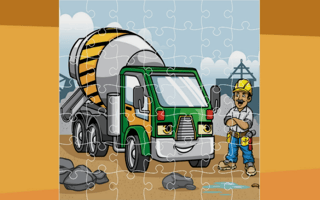 Construction Trucks Jigsaw game cover