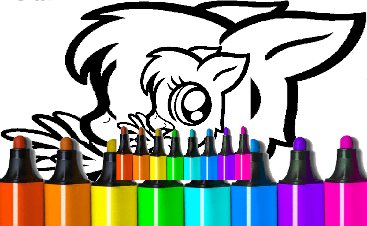 Play Cool Anime Animals Coloring — free online Kids game
