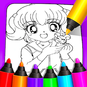 Cool Anime Animals Coloring Thumbnail