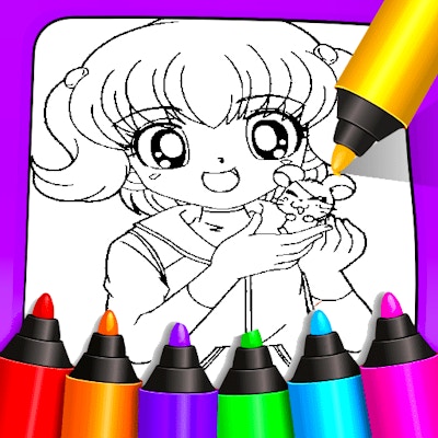 Cool Anime Animals Coloring By Gamepix