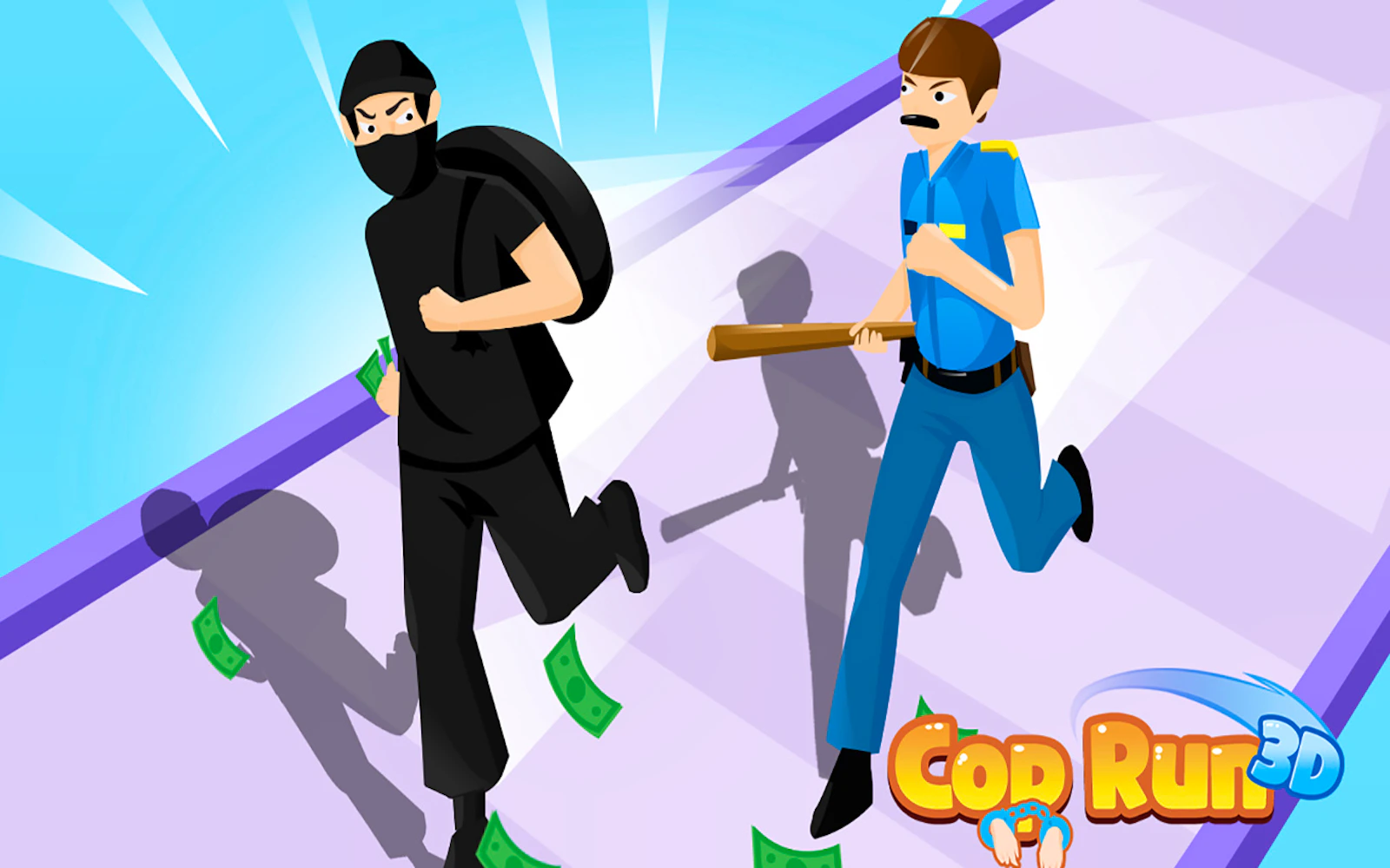 Cop Run 3D — free online arcade game on Glaze Games