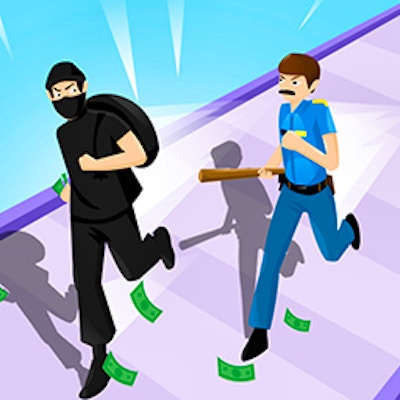 Cop Run 3D By Gamepix