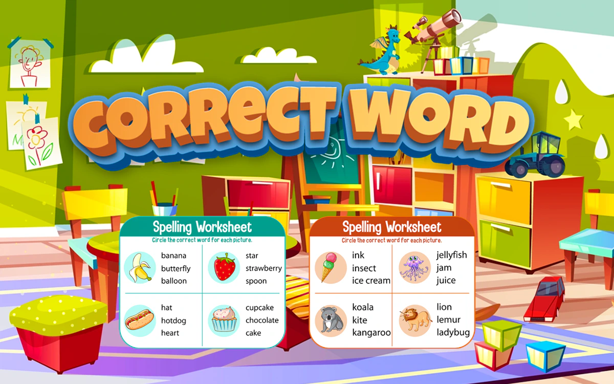 Play Correct Word — free online Kids game