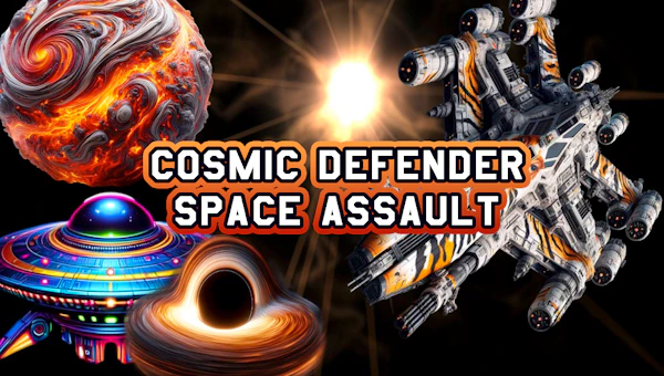 Cosmic Defender Space Assault 🕹️ Play Now on GamePix