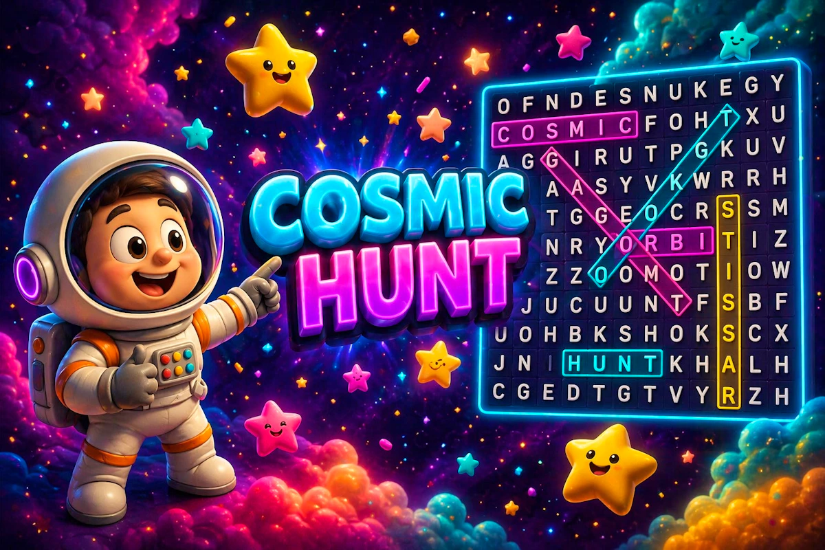 Play Cosmic Hunt — free online Word game