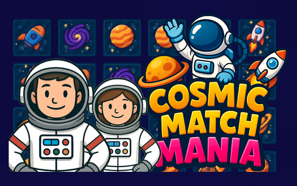 Play Cosmic Match Mania — free online Memory game