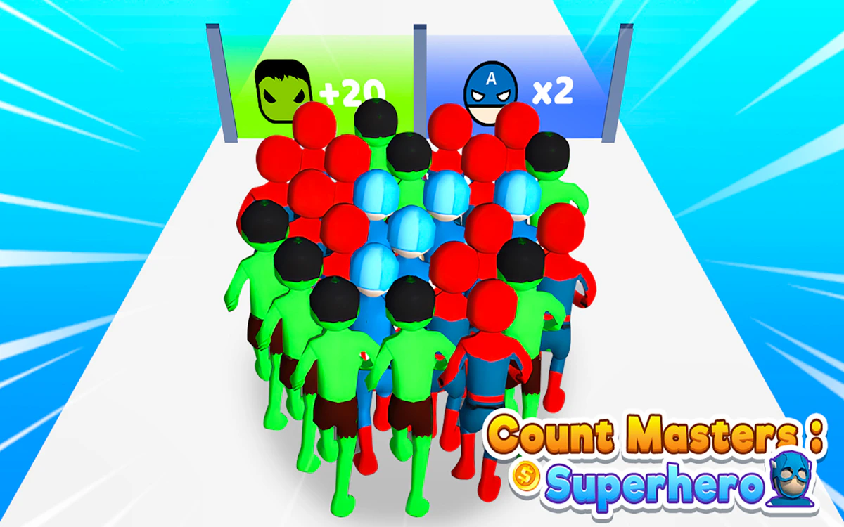 Play Count Masters Superhero — free online Racing game