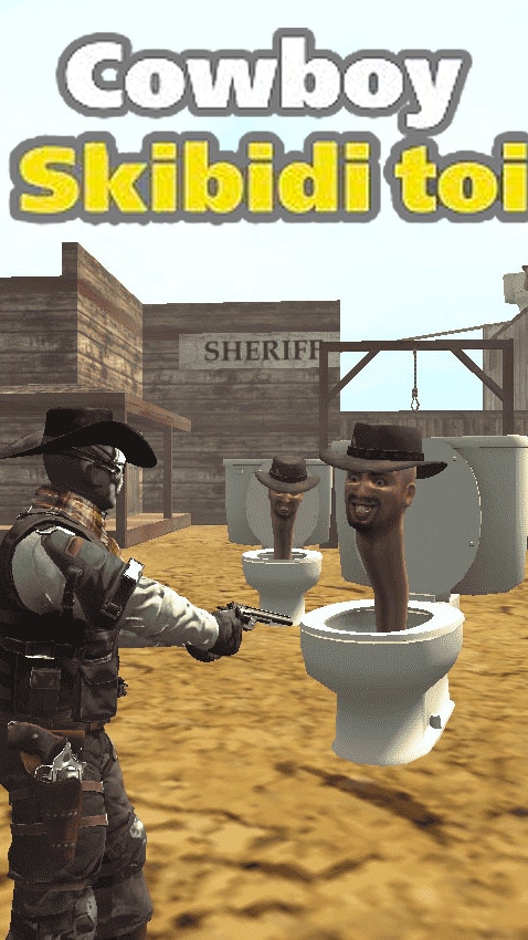 Cowboy vs Skibidi Toilets