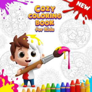 Cozy Coloring Book for Kids Thumbnail