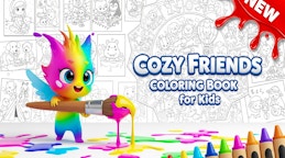 Cozy Friends Coloring Book for Kids
