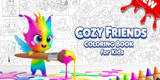 Cozy Friends Coloring Book for Kids thumbnail