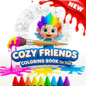 Cozy Friends Coloring Book for Kids Thumbnail