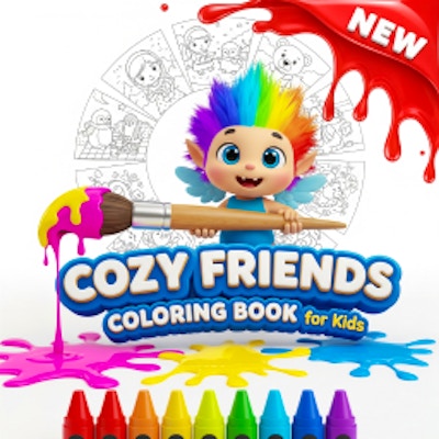 Cozy Friends Coloring Book for Kids By Gamepix