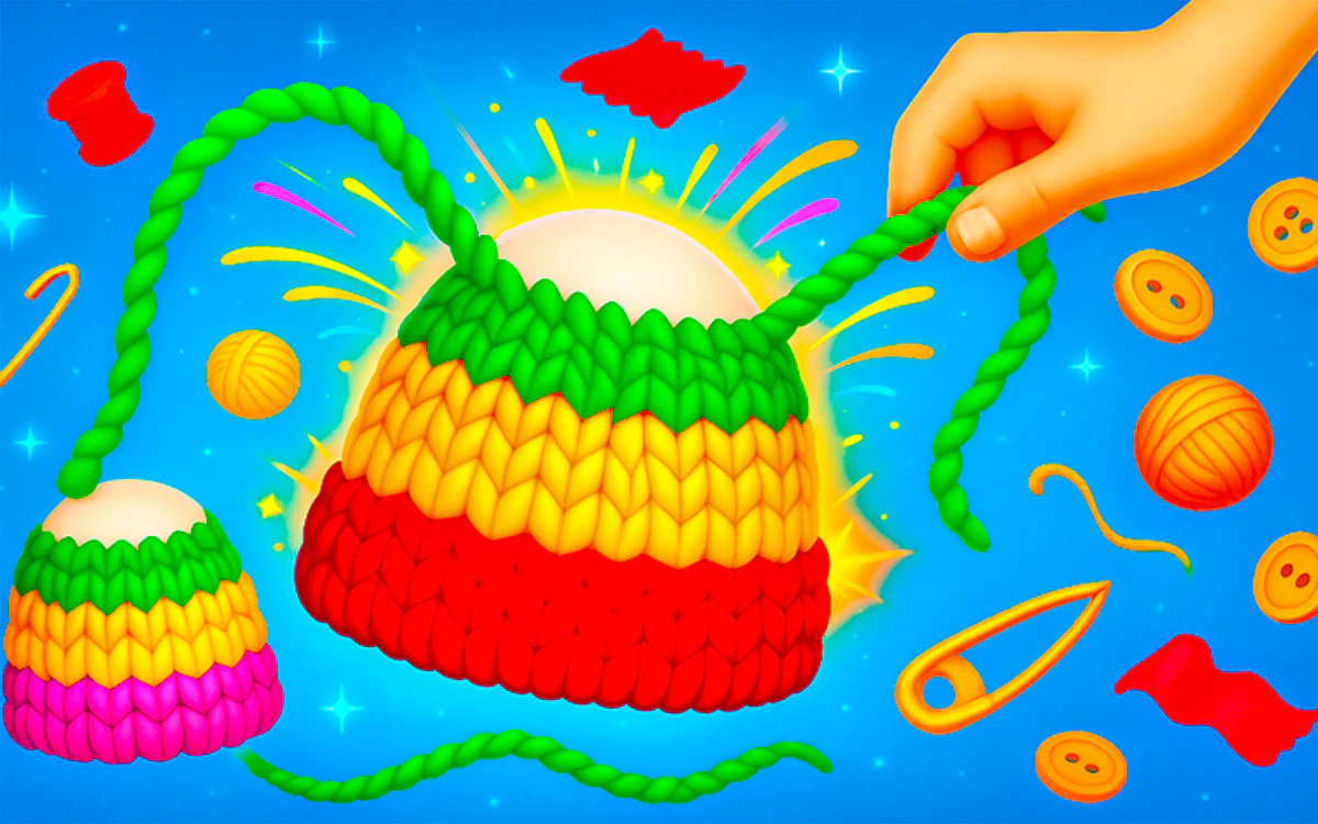 Play Cute Knitting: Yarn Sorting — free online Puzzle game