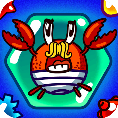 Crab & Fish By Gamepix